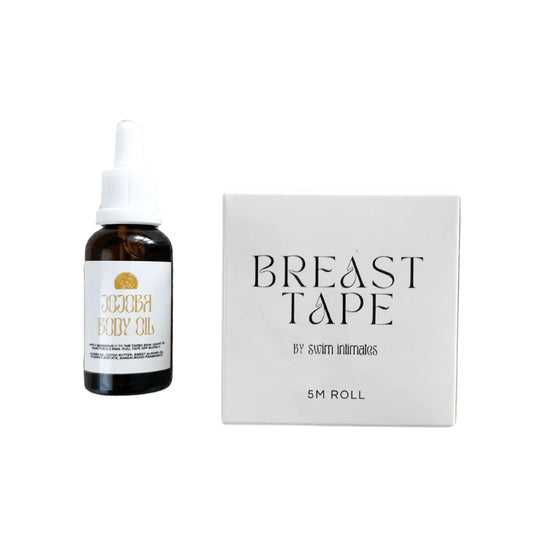 Breast tape + jojoba oil body oil bundle